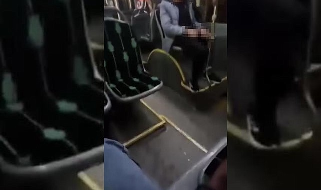 Halk otobüsünde çirkin olay!