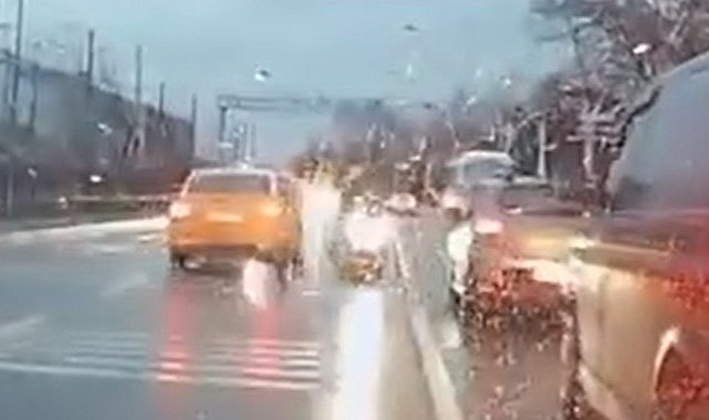 Trafik magandasının ehliyetine el konuldu