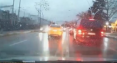 Trafik magandasının ehliyetine el konuldu