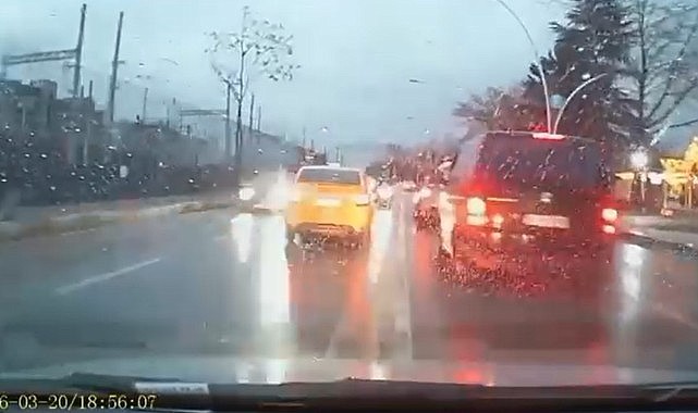 Trafik magandasının ehliyetine el konuldu