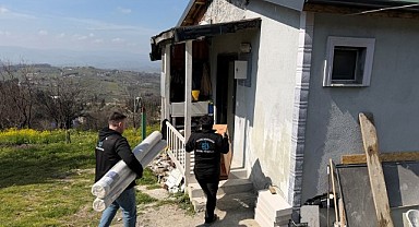 Yangın mağduru aileye Büyükşehir sahip çıktı