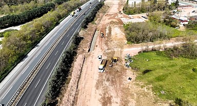Alikahya TEM Bağlantı Yolu’nda çalışmalar sürüyor