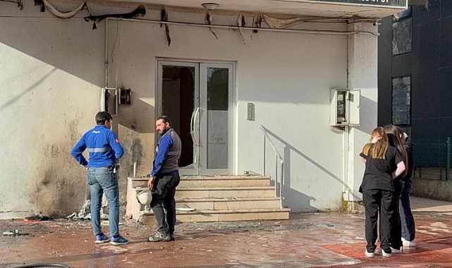 Doğal gaz kutusu patladı! Korku dolu anlar yaşandı