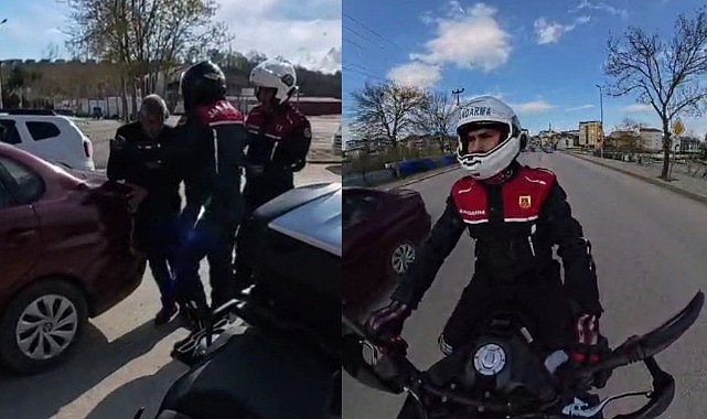 Jandarmanın refleksi hayat kurtardı