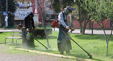 Kartepe’de yeşil alanlara bakım yapılıyor