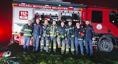 Kayalıkta kalan sürüyü itfaiye kurtardı