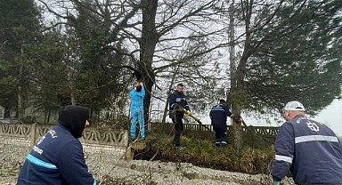 Mezarlıkların bakımı ihmal edilmiyor