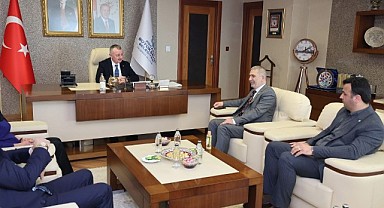 Şirin ve ekibi Büyükakın’ı ziyaret etti