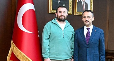 Vali Aktaş, Gazeteci Saray ile bir araya geldi