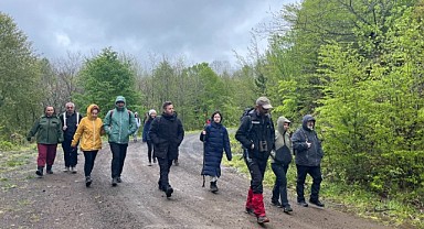 Doğaseverler 10 kilometrelik parkurda buluştu