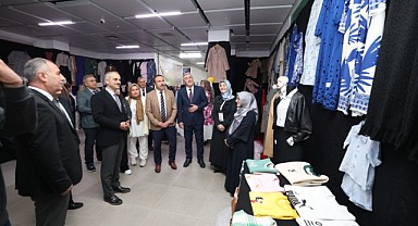 Kursiyerlerin el emekleri görücüye çıkıyor