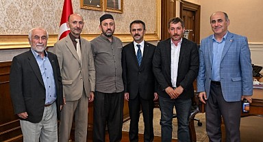 Sarı Cami yönetimi Aktaş’ı ziyaret etti