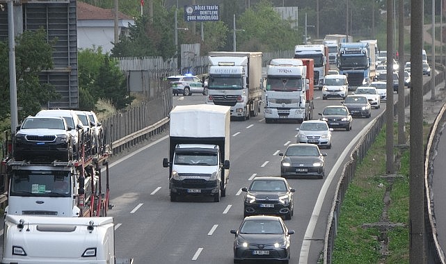 TEM’de bayram trafiği yoğunluğu başladı!