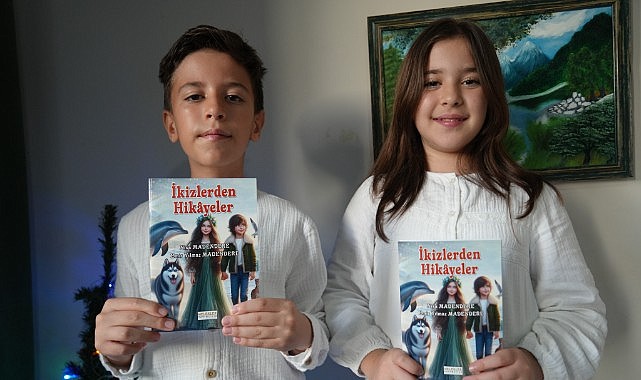 10 yaşındaki ikizler 5 bin kitap okuyup 8 yaşında yazar oldu!
