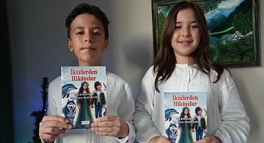 10 yaşındaki ikizler 5 bin kitap okuyup 8 yaşında yazar oldu!
