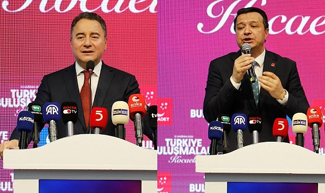 Babacan ve Arıkan, Kocaeli'de vatandaşlarla bir araya geldi