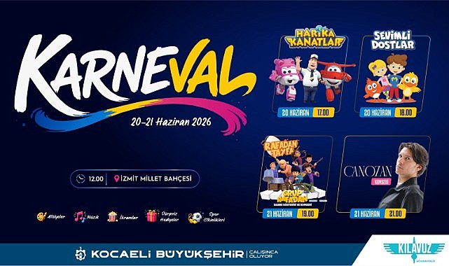 Çocuklar için büyük buluşma Karneval’da