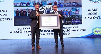 Çolakoğlu Spor Kulübü'ne KASKF başarı plaketi verdi