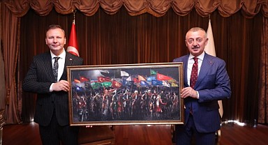 Enes Emengen, Büyükakın’ı ziyaret etti