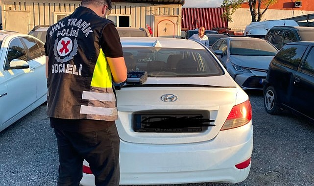 Korsan taksiciye ceza kesildi!
