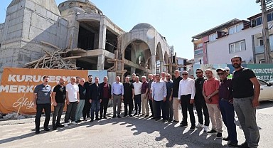 Kuruçeşme Merkez Camii inşaatı hızlı ilerliyor