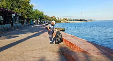 Sahillerin temizliği elden bırakılmıyor!
