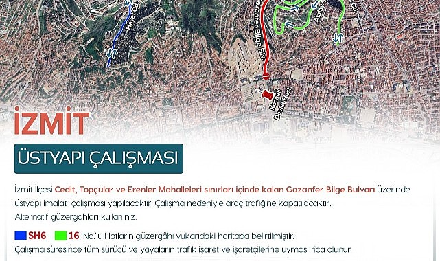 Dikkat! Gazanfer Bilge Bulvarı trafiğe kapatılacak