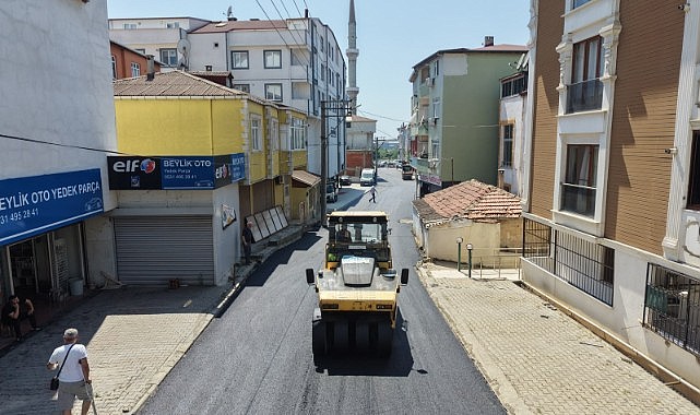 Gebze’de asfalt çalışmaları sürüyor