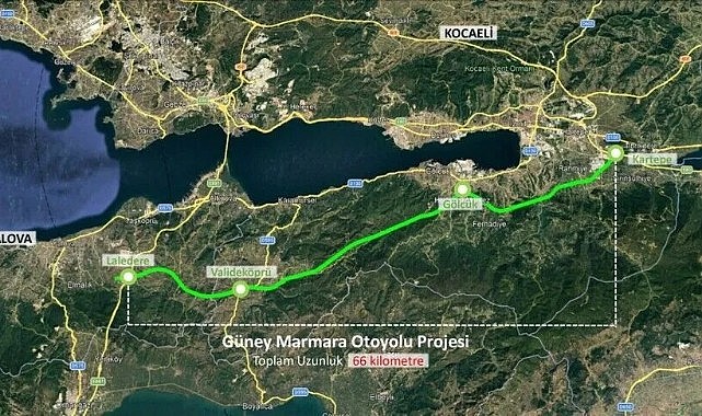 Güney Marmara Otoyolu Projesi'nde yeni dönem!