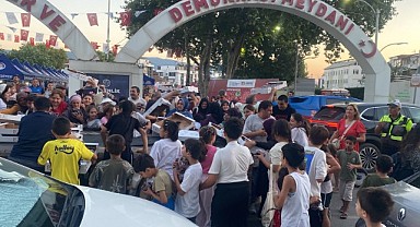 Kiraz kapabilmek için kıyasıya yarıştılar