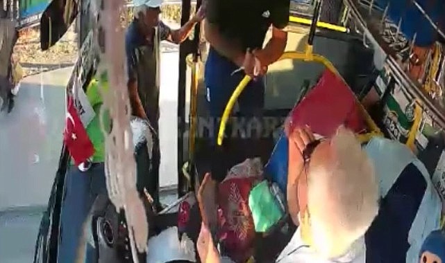 Kurallara uymayan yolcu, şoförle tartıştı!