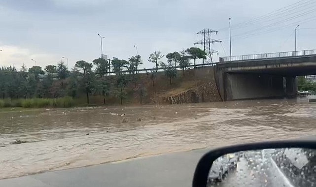 Sağanak yağış Gebze bölgesini vurdu!