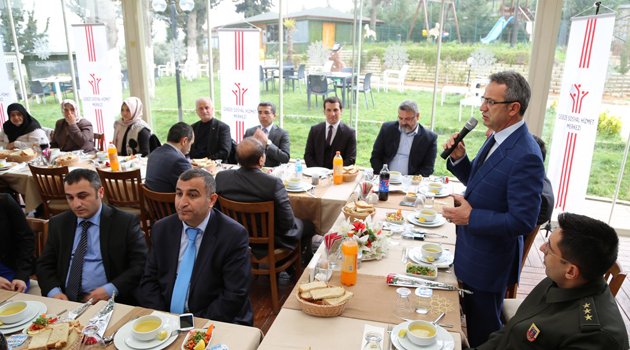 Başkan Köşker şehit aileleriyle buluştu