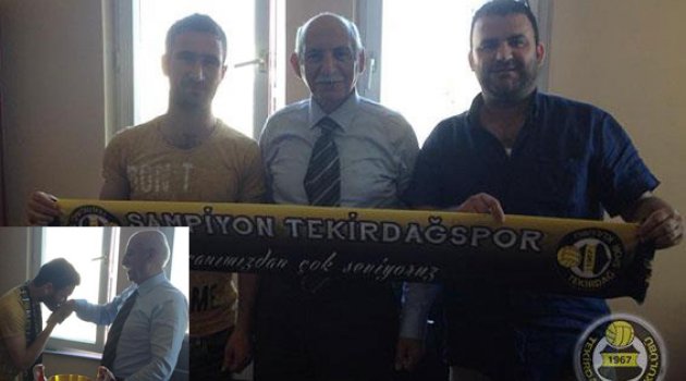 Başkanın elini öptü, Tekirdağspor'da kaldı