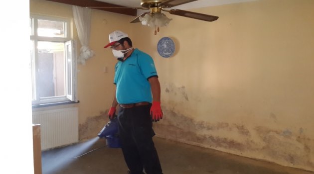 Büyükşehir’den sel bölgesinde dezenfeksiyon çalışması