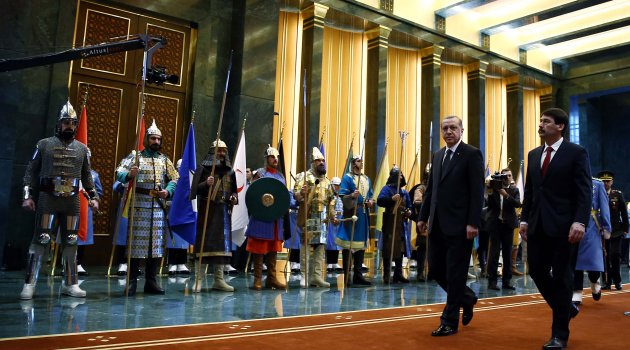 Cumhurbaşkanlığı sarayında