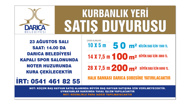 Darıca kurban bayramına hazırlanıyor