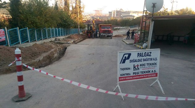 Doğalgaz çalışmaları devam ediyor