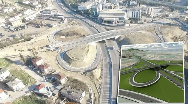 Doğu kavşağında çalışmalar son aşamada