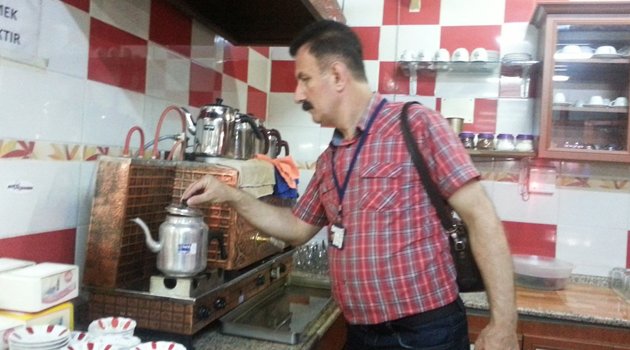 Fuarda bulunan işyerleri denetlendi