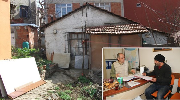 Gebzeli aileye malzeme yardımı