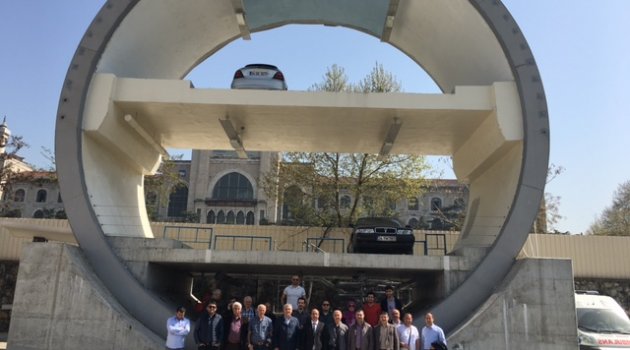 İnşaat Mühendisleri Avrasya Tüneli Şantiyesinde