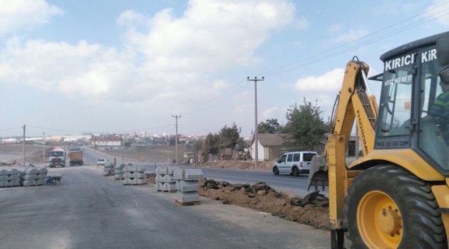Kirazpınar’a bin 600 metrelik duble yol yapılıyor