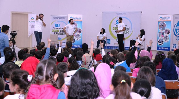 Minikler su tasarrufunu öğrendi