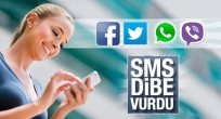 SMS kullanımı dibe vurdu
