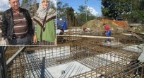 Evi yanan aileye Büyükşehir yeni ev yapıyor