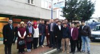 Başkanları ile birlikte sahada
