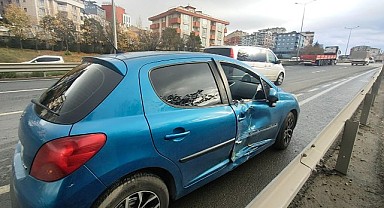 Gebze'de tır ile otomobilin çarpışması sonucu 1 kişi yaralandı!