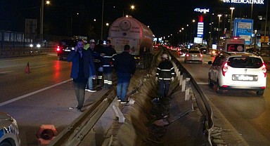  LPG yüklü tanker kaza yaptı, patlamaması faciayı önledi!