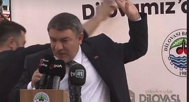 Araç tanıtım programında Şayir tehlike atlattı